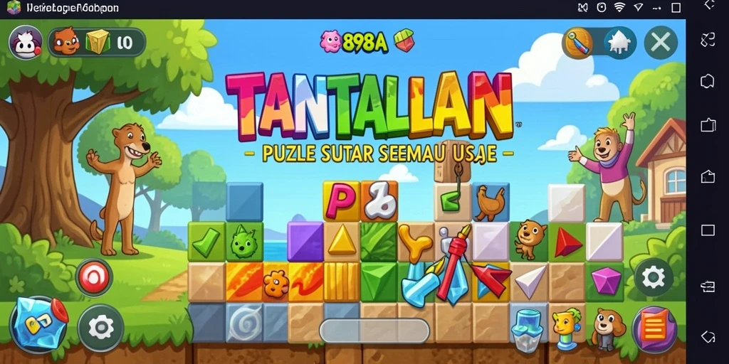 Tampilan gameplay menarik dari 898A saat memainkan teka-teki.