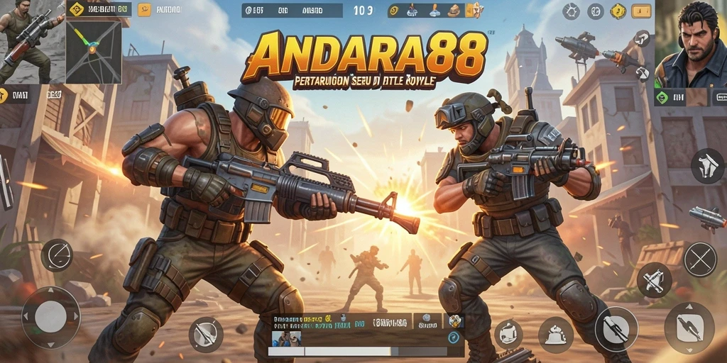 Gameplay seru di dalam perang Battle Royale.
