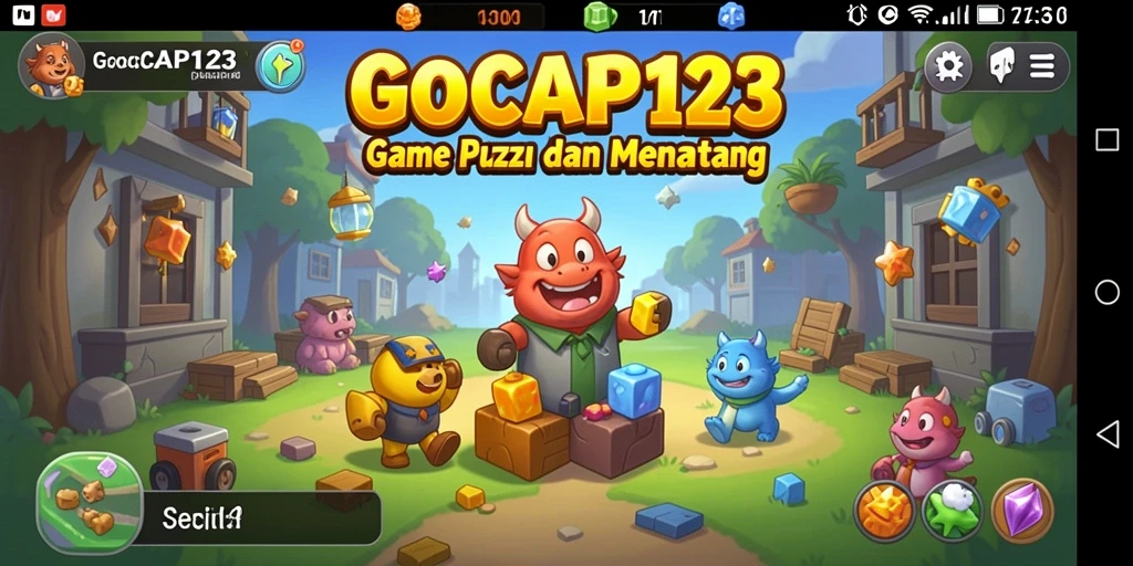 Screenshot GOCAP123 menampilkan gameplay Puzzle yang menantang dan menarik.