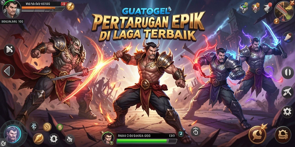 Tampilan grafis menakjubkan dan aksi bertarung intens di GUATOGEL.