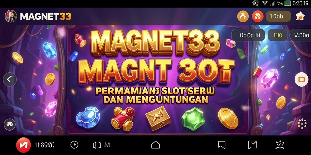 Tampilan gameplay seru dalam permainan slot MAGNET33, penuh warna dan fitur menarik.