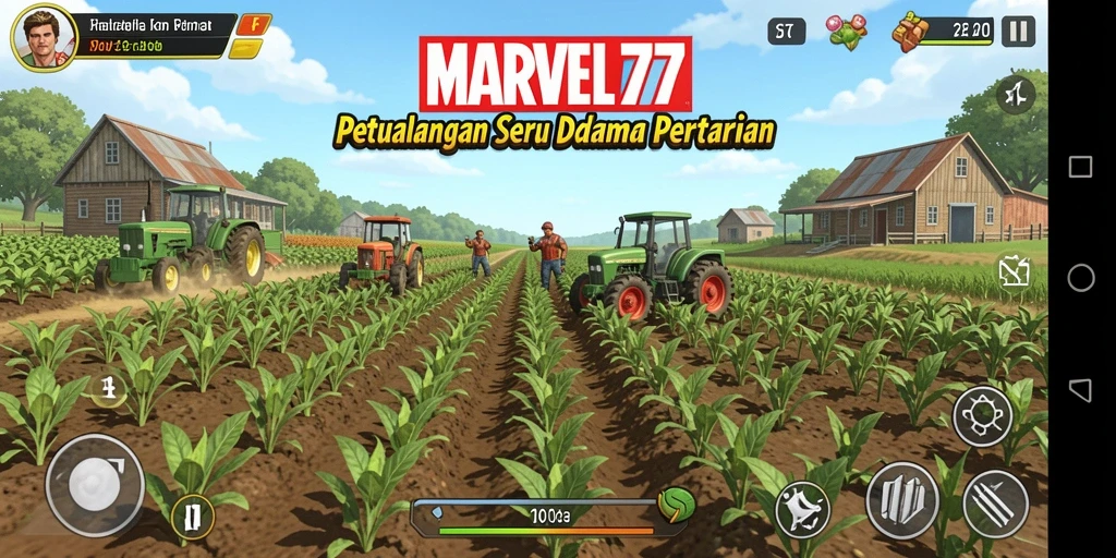 Tampilan menarik dari gameplay <strong>MARVEL77</strong> saat bertani.