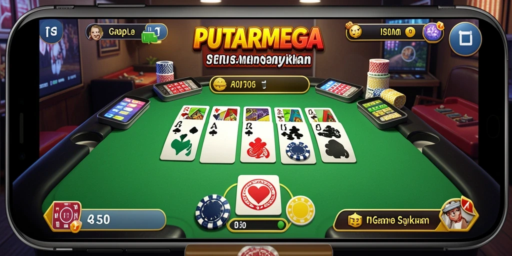 Tampilan gameplay seru Gaple di PUTARMEGA