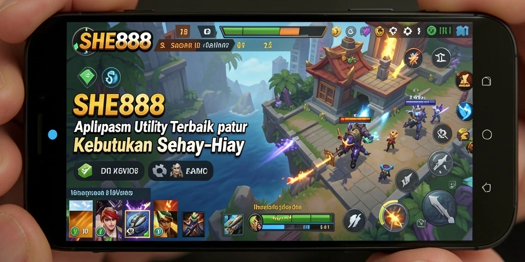 Tampilan antarmuka utama SHE888 yang jelas dan informatif.