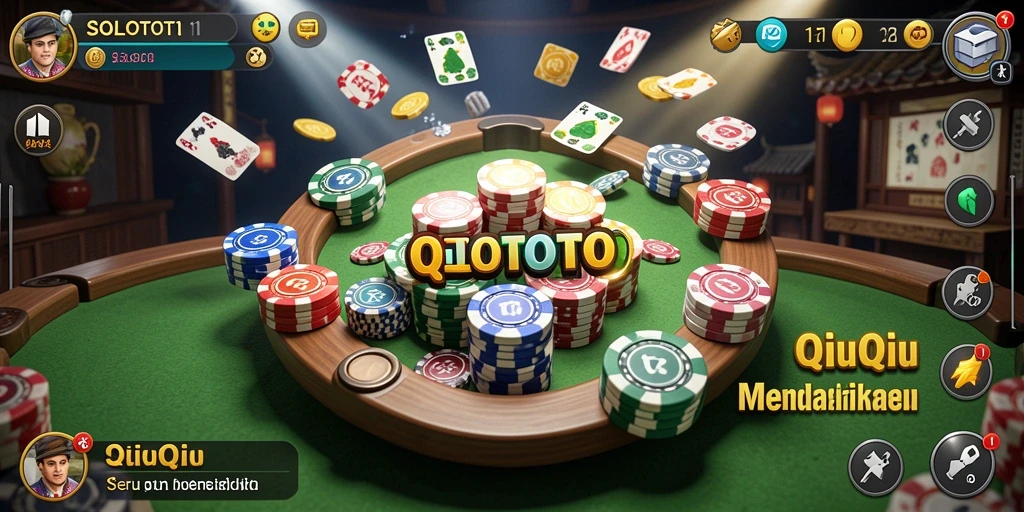 Tampilan menarik dari gameplay seru SOLOTOTO QiuQiu.